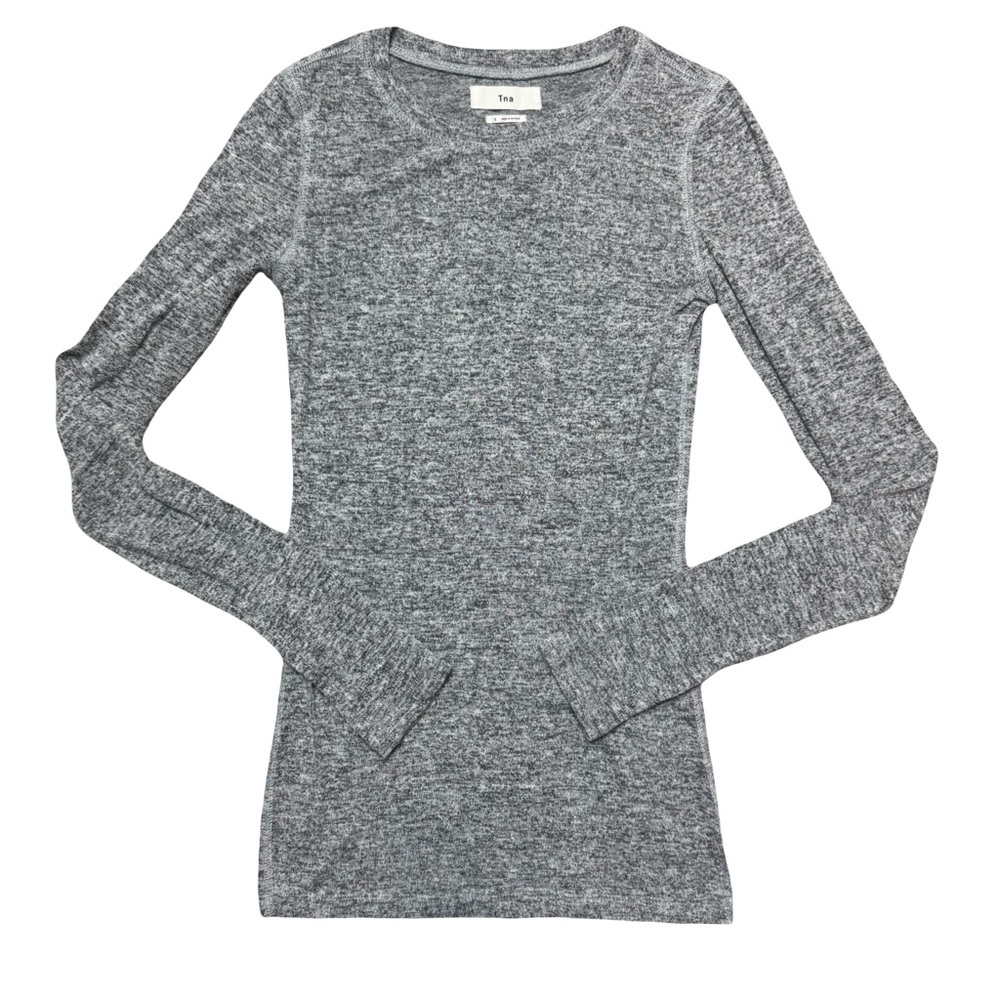 Aritzia Gray Long Sleeve Tee